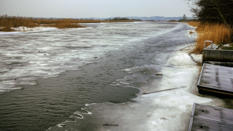 Gudenriver ice winter